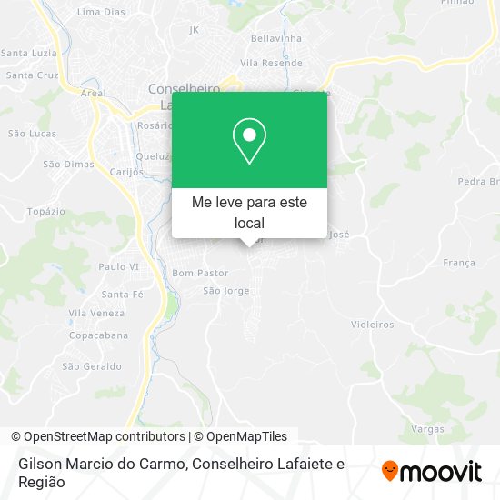 Gilson Marcio do Carmo mapa