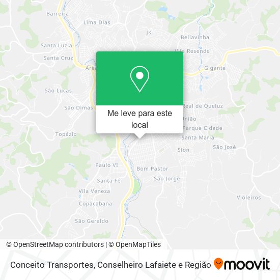 Conceito Transportes mapa