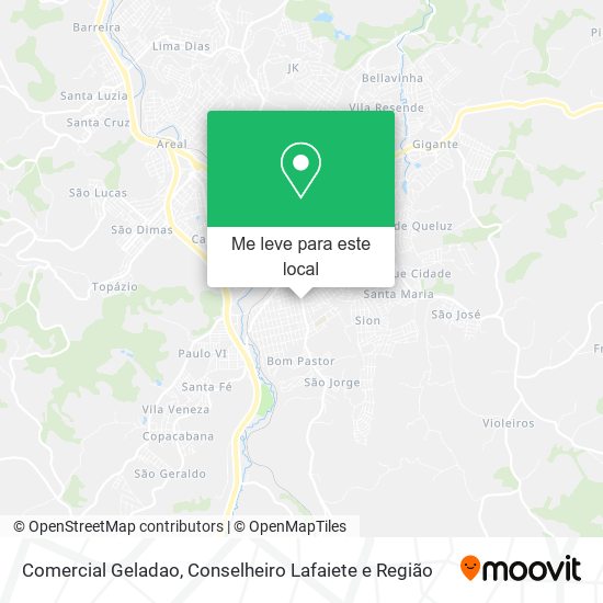 Comercial Geladao mapa