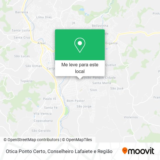 Otica Ponto Certo mapa