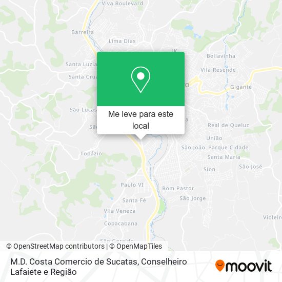 M.D. Costa Comercio de Sucatas mapa