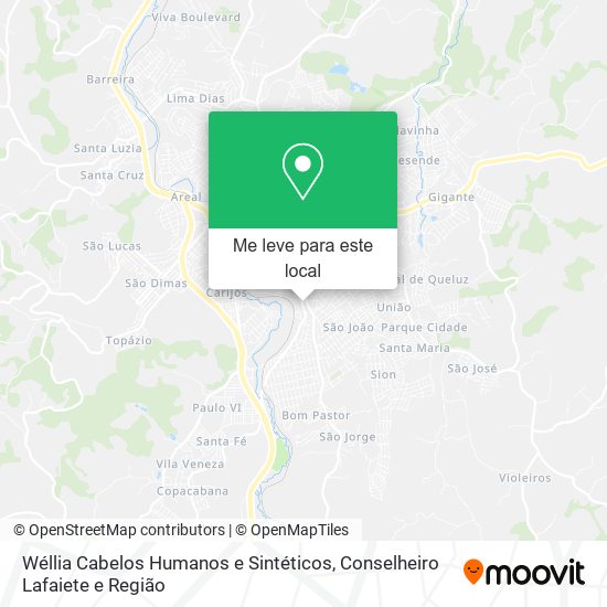 Wéllia Cabelos Humanos e Sintéticos mapa
