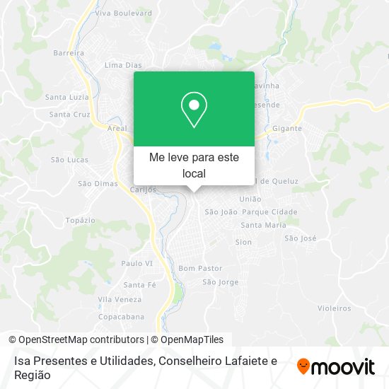 Isa Presentes e Utilidades mapa