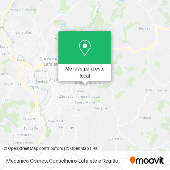 Mecanica Gomes mapa