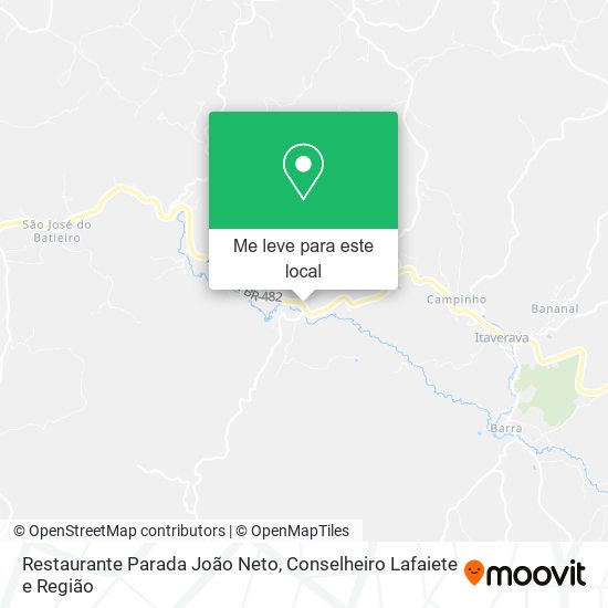 Restaurante Parada João Neto mapa