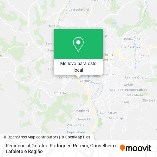Residencial Geraldo Rodrigues Pereira mapa