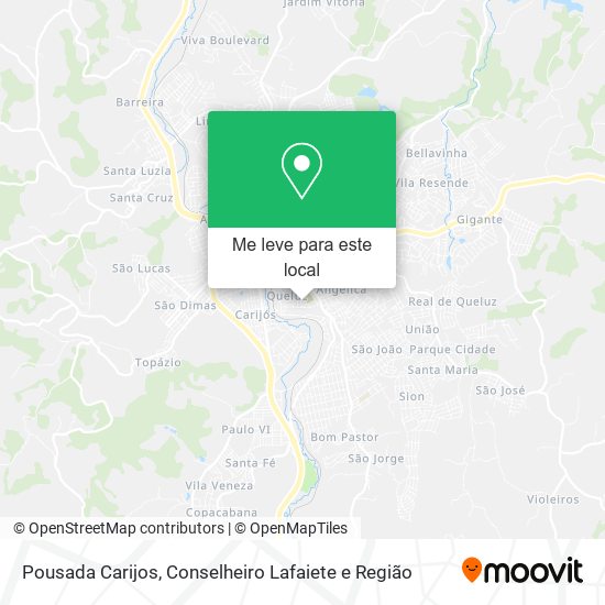 Pousada Carijos mapa