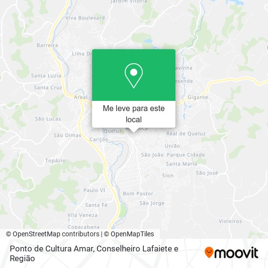 Ponto de Cultura Amar mapa