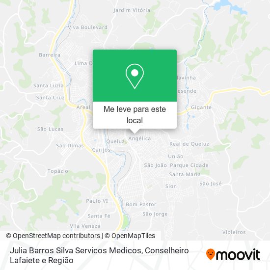 Julia Barros Silva Servicos Medicos mapa