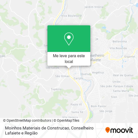 Moinhos Materiais de Construcao mapa