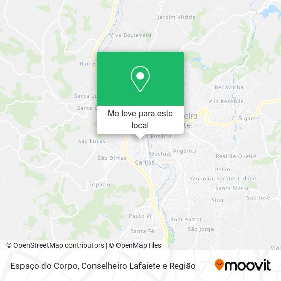 Espaço do Corpo mapa