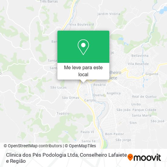 Clinica dos Pés Podologia Ltda mapa