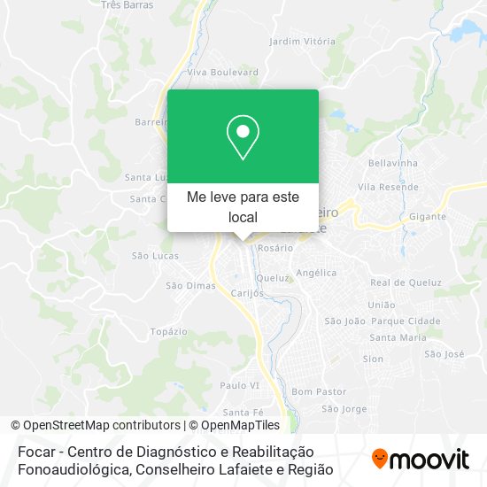 Focar - Centro de Diagnóstico e Reabilitação Fonoaudiológica mapa