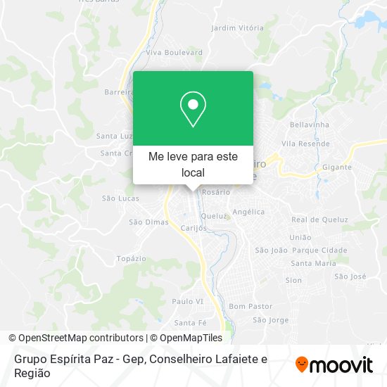 Grupo Espírita Paz - Gep mapa