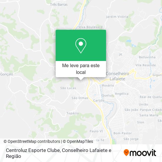 Centroluz Esporte Clube mapa