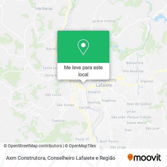 Axm Construtora mapa
