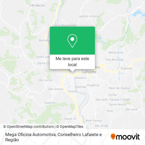 Mega Oficina Automotiva mapa