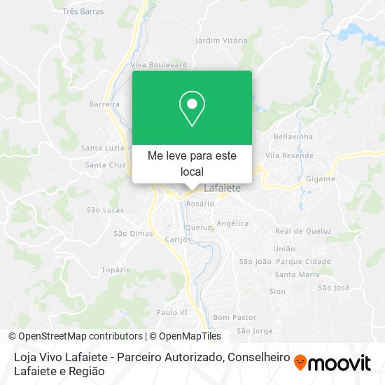 Loja Vivo Lafaiete - Parceiro Autorizado mapa