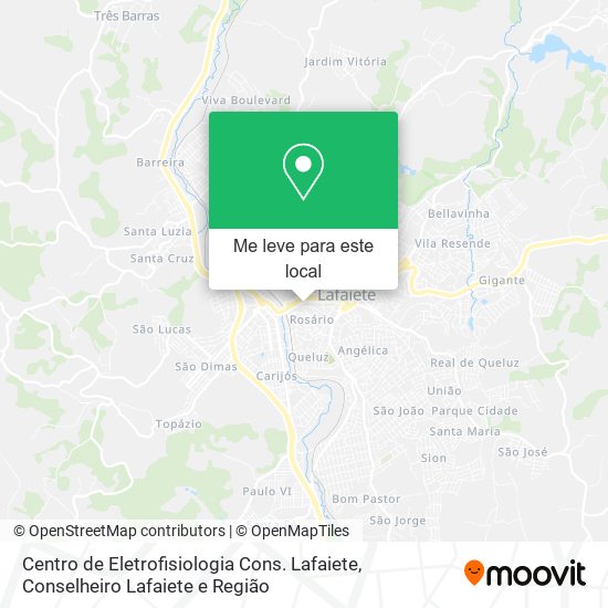 Centro de Eletrofisiologia Cons. Lafaiete mapa