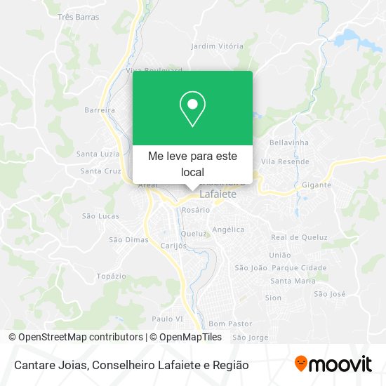 Cantare Joias mapa