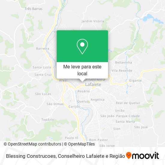 Blessing Construcoes mapa