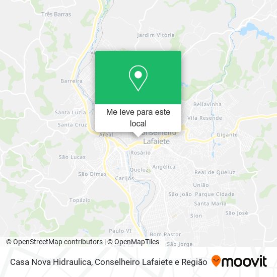 Casa Nova Hidraulica mapa