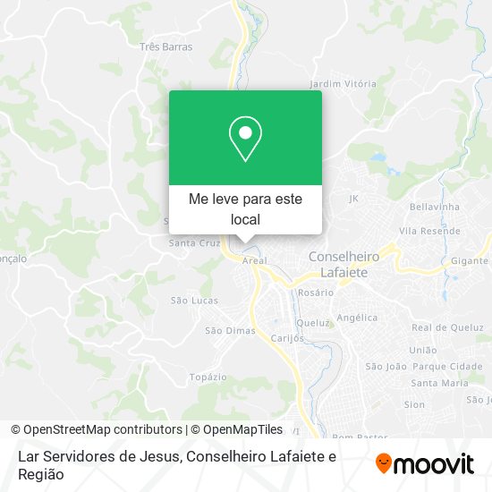 Lar Servidores de Jesus mapa