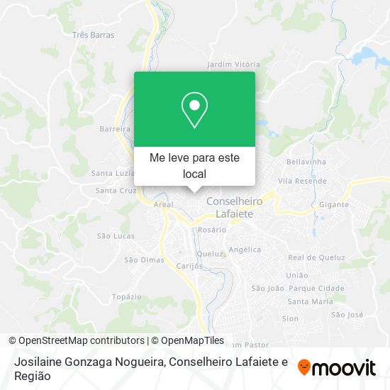 Josilaine Gonzaga Nogueira mapa
