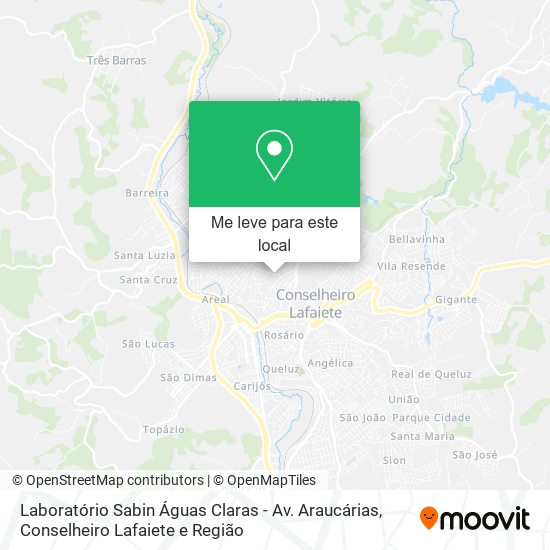 Laboratório Sabin Águas Claras - Av. Araucárias mapa