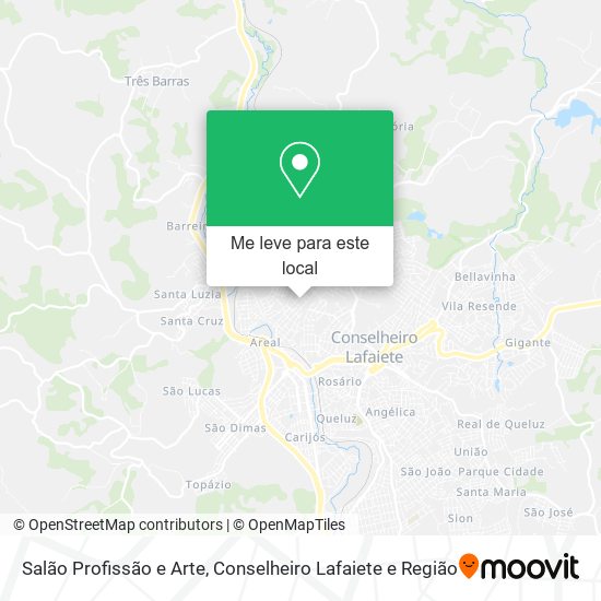 Salão Profissão e Arte mapa