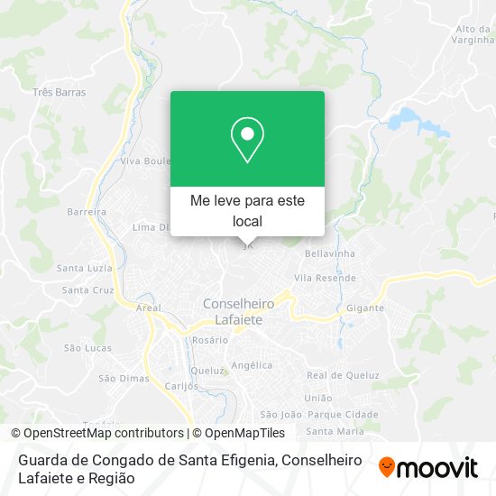 Guarda de Congado de Santa Efigenia mapa