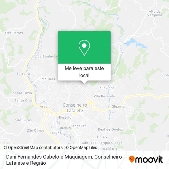 Dani Fernandes Cabelo e Maquiagem mapa