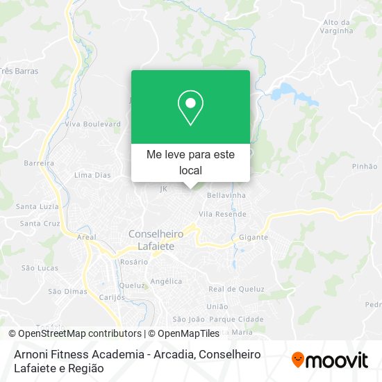 Arnoni Fitness Academia - Arcadia mapa