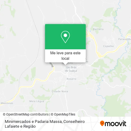 Minimercados e Padaria Massa mapa