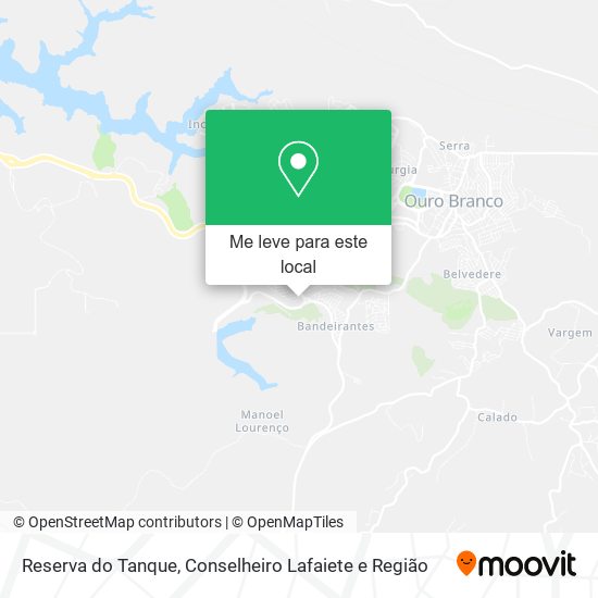 Reserva do Tanque mapa