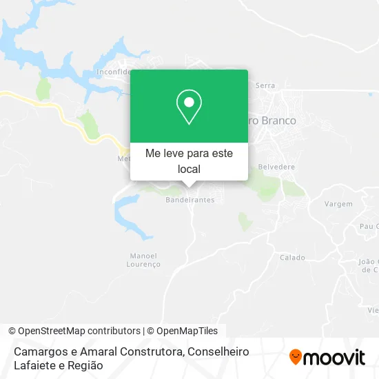 Camargos e Amaral Construtora mapa