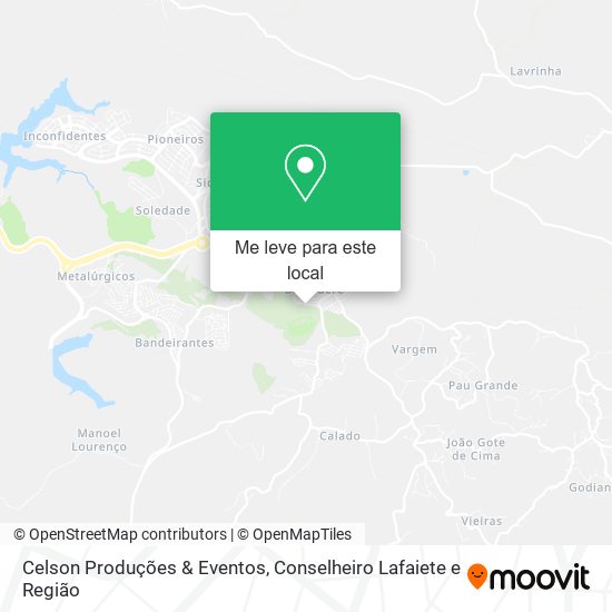 Celson Produções & Eventos mapa