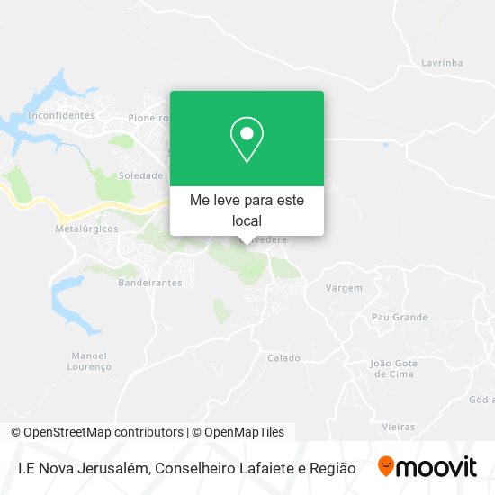 I.E Nova Jerusalém mapa