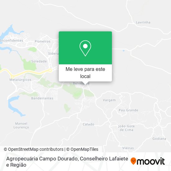 Agropecuária Campo Dourado mapa