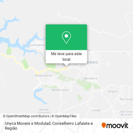 Unyca Moveis e Modulad mapa