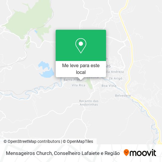 Mensageiros Church mapa