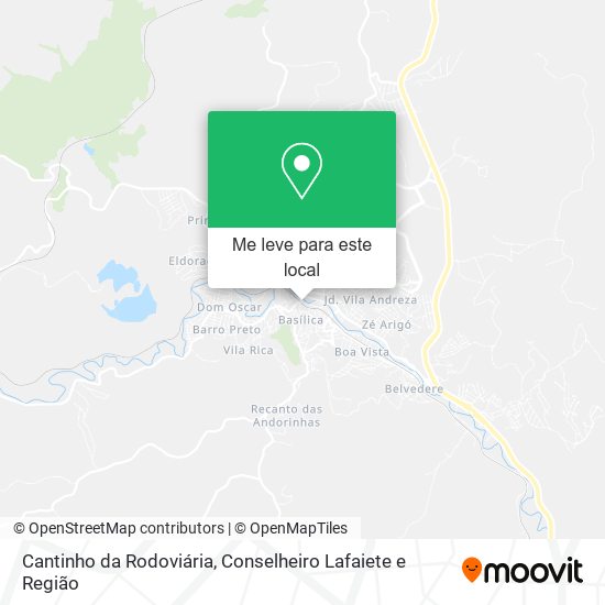 Cantinho da Rodoviária mapa