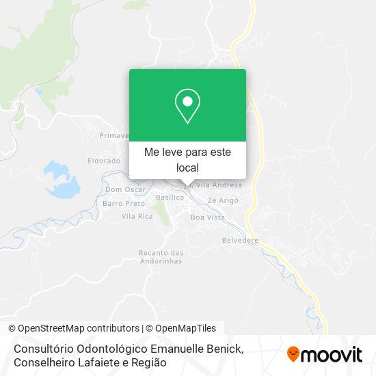 Consultório Odontológico Emanuelle Benick mapa