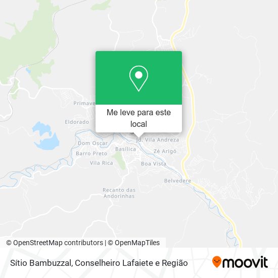 Sítio Bambuzzal mapa