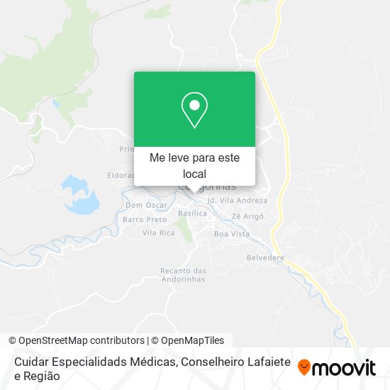 Cuidar Especialidads Médicas mapa