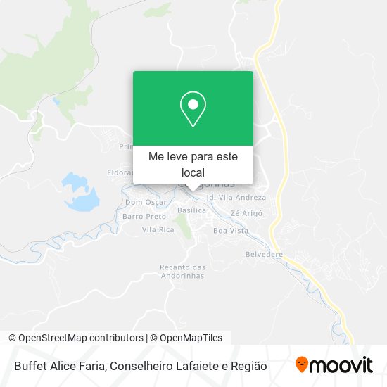 Buffet Alice Faria mapa