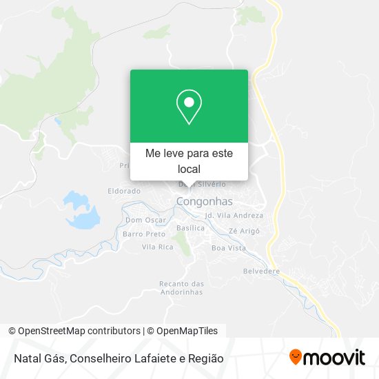 Natal Gás mapa