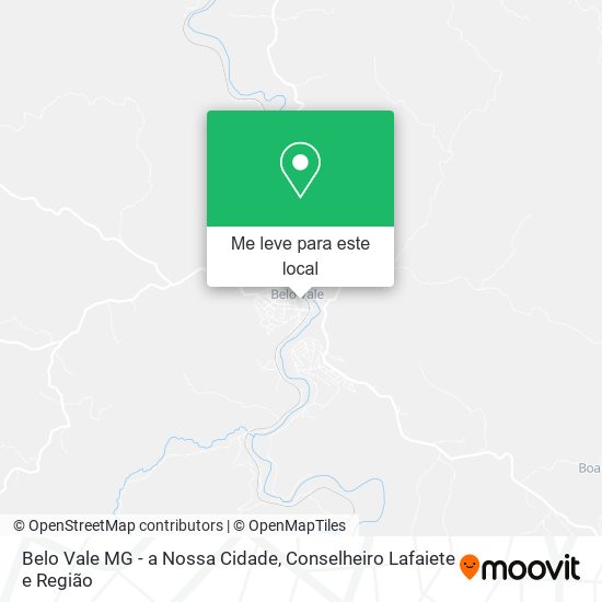 Belo Vale MG - a Nossa Cidade mapa