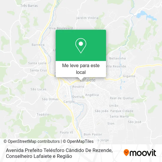 Avenida Prefeito Telésforo Cândido De Rezende mapa