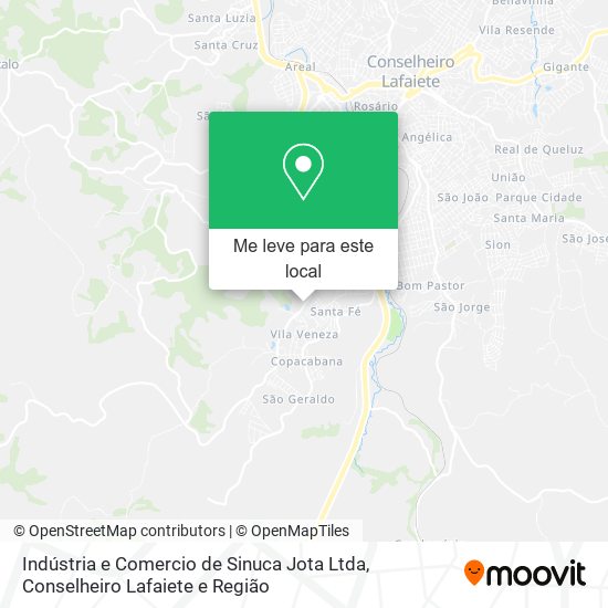 Indústria e Comercio de Sinuca Jota Ltda mapa